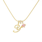 💖Rajaton 50 % alennus✨Kolmikerroksinen kirjain A-Z-riipuskaulakoru🎀