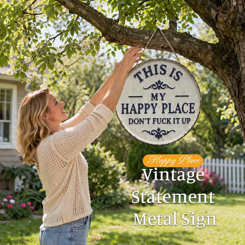 “This Is My Happy Place” &“This Is Our Happy Place”Door Sign--Täydellinen korostus eteiseen. 🌟