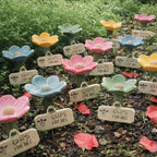 🌸🐝 Gepatenteerd bijen-/waterstation – 💧 Keramische bloem en beschermd tegen muggen en mieren