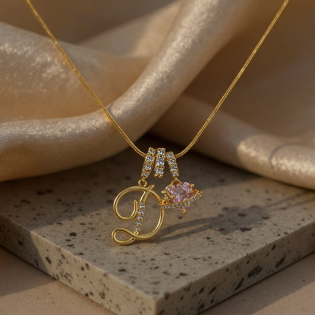 💖Rajaton 50 % alennus✨Kolmikerroksinen kirjain A-Z-riipuskaulakoru🎀