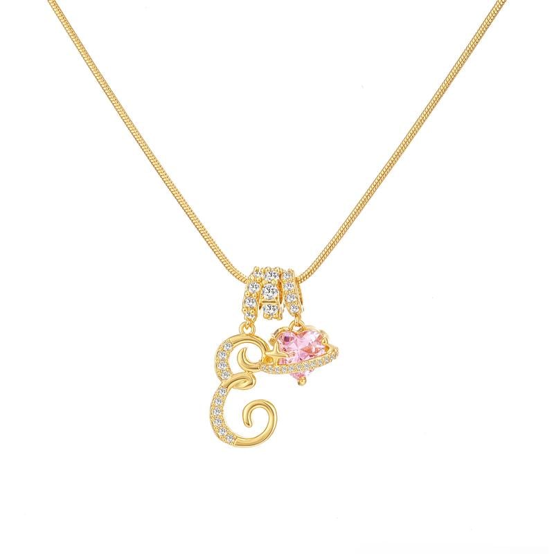 💖Rajaton 50 % alennus✨Kolmikerroksinen kirjain A-Z-riipuskaulakoru🎀
