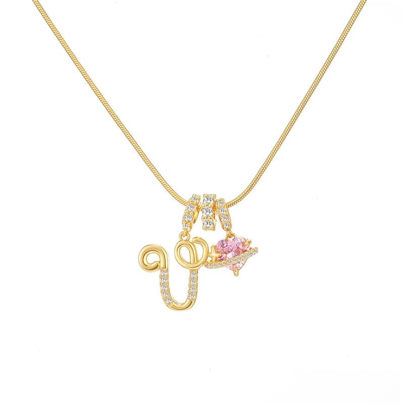 💖Rajaton 50 % alennus✨Kolmikerroksinen kirjain A-Z-riipuskaulakoru🎀