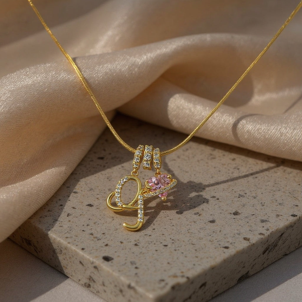 💖Rajaton 50 % alennus✨Kolmikerroksinen kirjain A-Z-riipuskaulakoru🎀