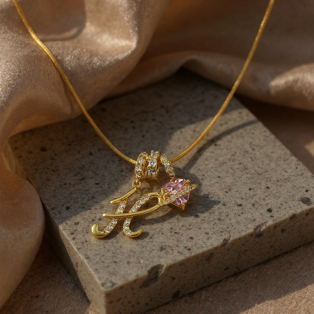 💖Rajaton 50 % alennus✨Kolmikerroksinen kirjain A-Z-riipuskaulakoru🎀