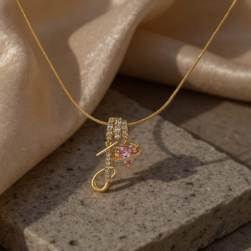 💖Rajaton 50 % alennus✨Kolmikerroksinen kirjain A-Z-riipuskaulakoru🎀