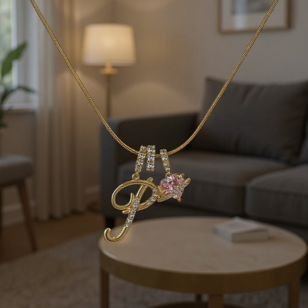 💖Rajaton 50 % alennus✨Kolmikerroksinen kirjain A-Z-riipuskaulakoru🎀