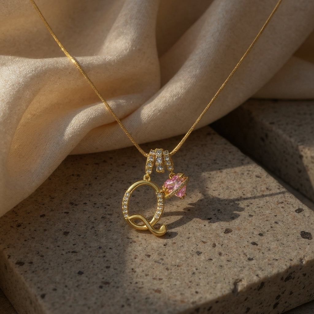 💖Rajaton 50 % alennus✨Kolmikerroksinen kirjain A-Z-riipuskaulakoru🎀