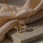 💖Rajaton 50 % alennus✨Kolmikerroksinen kirjain A-Z-riipuskaulakoru🎀