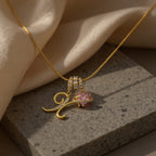 💖Rajaton 50 % alennus✨Kolmikerroksinen kirjain A-Z-riipuskaulakoru🎀
