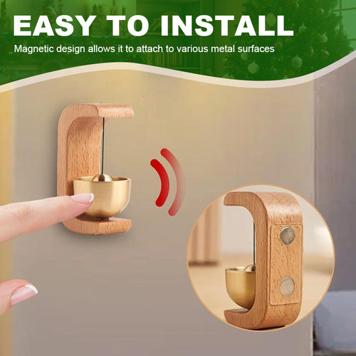 🔔 Magneettinen puinen ovikello kaikille materiaaleille