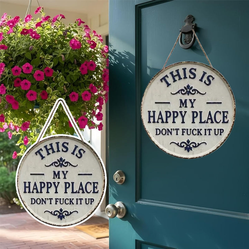 “This Is My Happy Place” &“This Is Our Happy Place”Door Sign--Täydellinen korostus eteiseen. 🌟