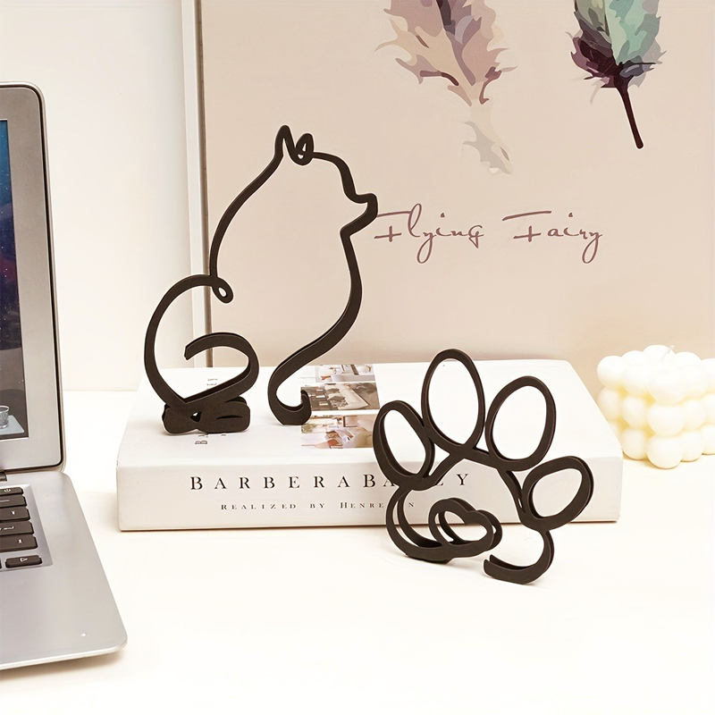 🔥Luovat lemmikkihahmot 2026✨ Minimalistinen koirankoristeet rautaviivoilla