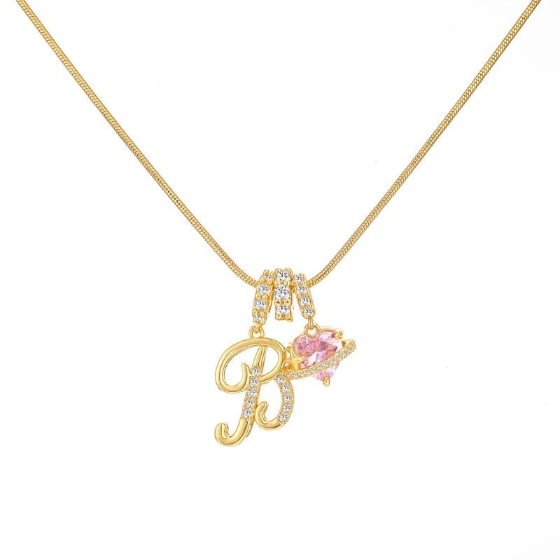 💖Rajaton 50 % alennus✨Kolmikerroksinen kirjain A-Z-riipuskaulakoru🎀
