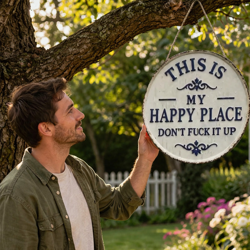 “This Is My Happy Place” &“This Is Our Happy Place”Door Sign--Täydellinen korostus eteiseen. 🌟