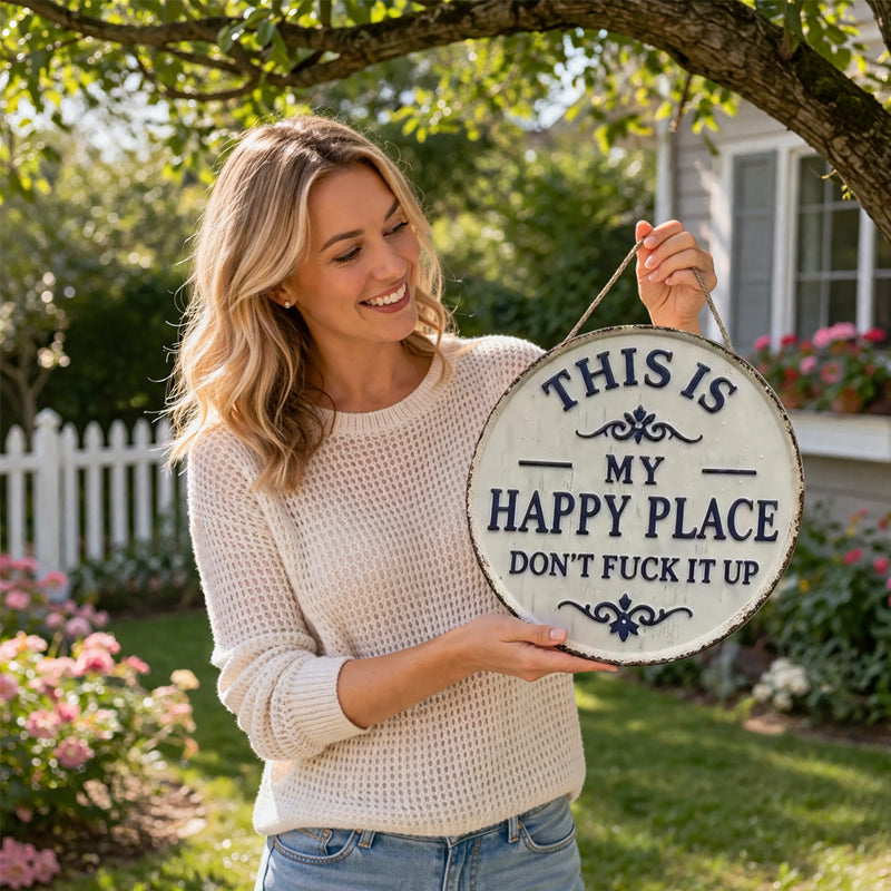 “This Is My Happy Place” &“This Is Our Happy Place”Door Sign--Täydellinen korostus eteiseen. 🌟