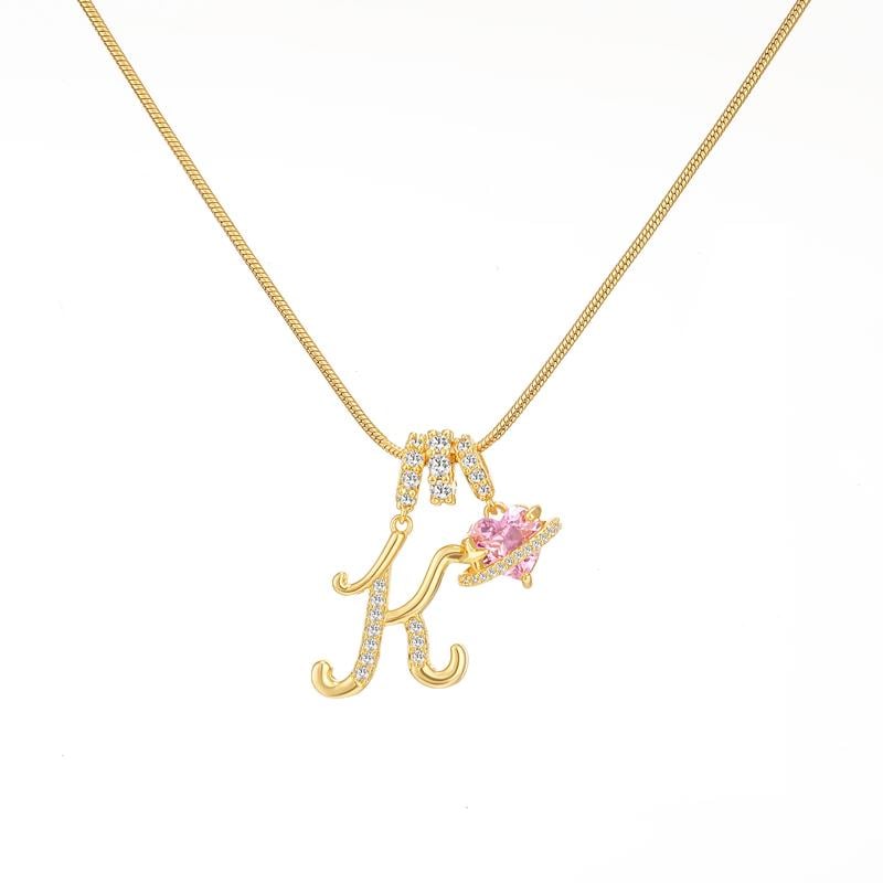 💖Rajaton 50 % alennus✨Kolmikerroksinen kirjain A-Z-riipuskaulakoru🎀