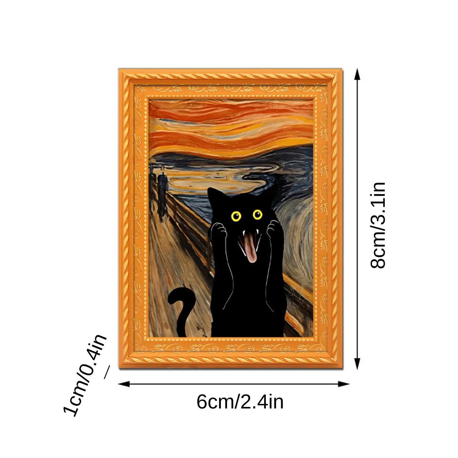 🌹 Schattige koelkastmagneten met katten – Betoverende kattenversiering met lijstje voor thuis en op kantoor 🐱✨