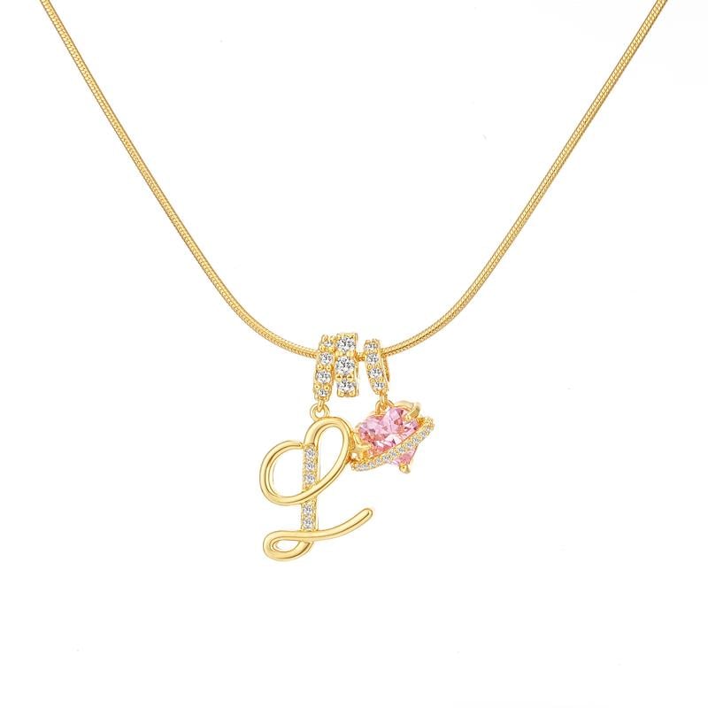 💖Rajaton 50 % alennus✨Kolmikerroksinen kirjain A-Z-riipuskaulakoru🎀