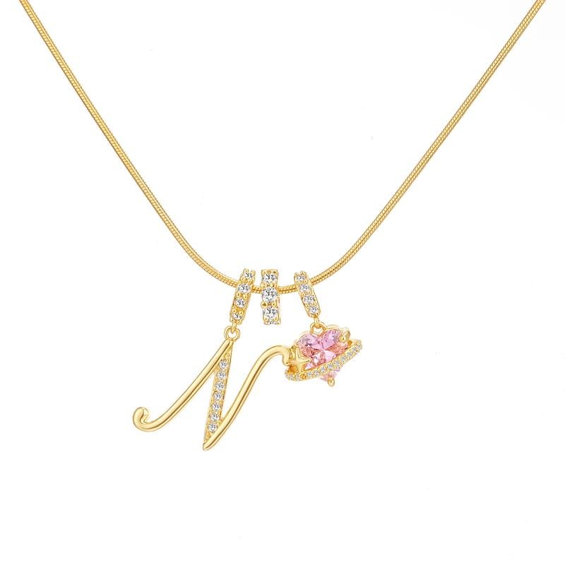 💖Rajaton 50 % alennus✨Kolmikerroksinen kirjain A-Z-riipuskaulakoru🎀