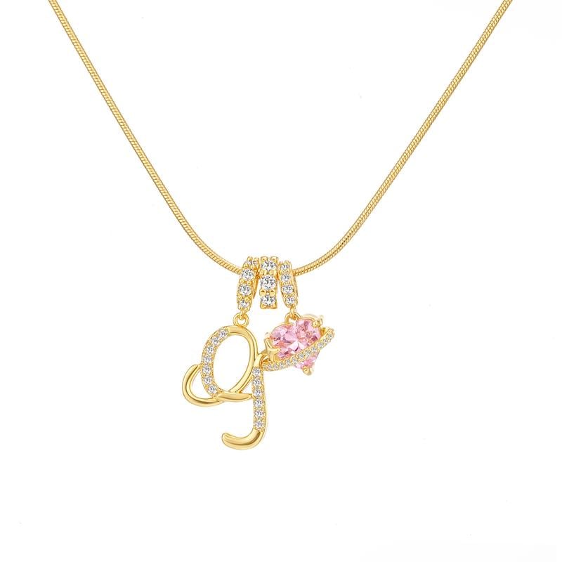 💖Rajaton 50 % alennus✨Kolmikerroksinen kirjain A-Z-riipuskaulakoru🎀