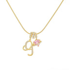 💖Rajaton 50 % alennus✨Kolmikerroksinen kirjain A-Z-riipuskaulakoru🎀