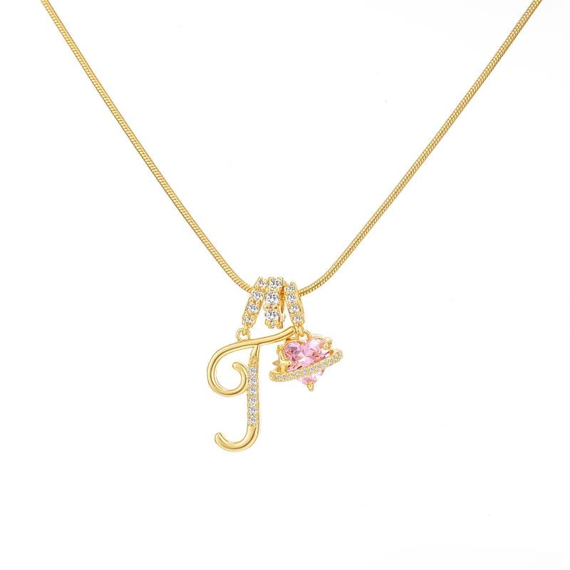 💖Rajaton 50 % alennus✨Kolmikerroksinen kirjain A-Z-riipuskaulakoru🎀