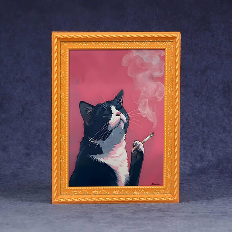 🌹 Schattige koelkastmagneten met katten – Betoverende kattenversiering met lijstje voor thuis en op kantoor 🐱✨
