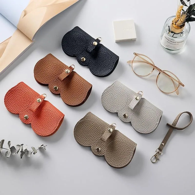 ✨Aurinkolasien kotelo pehmeästä PU-nahasta