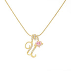 💖Rajaton 50 % alennus✨Kolmikerroksinen kirjain A-Z-riipuskaulakoru🎀