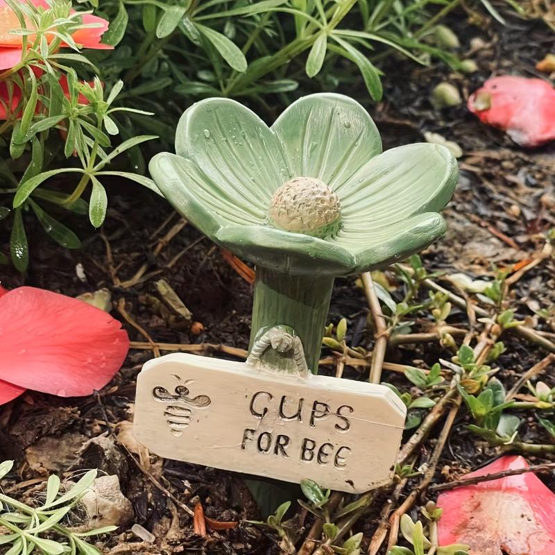 🌸🐝 Gepatenteerd bijen-/waterstation – 💧 Keramische bloem en beschermd tegen muggen en mieren