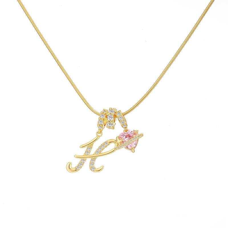 💖Rajaton 50 % alennus✨Kolmikerroksinen kirjain A-Z-riipuskaulakoru🎀
