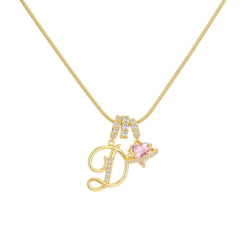 💖Rajaton 50 % alennus✨Kolmikerroksinen kirjain A-Z-riipuskaulakoru🎀