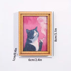 🌹 Schattige koelkastmagneten met katten – Betoverende kattenversiering met lijstje voor thuis en op kantoor 🐱✨