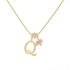 💖Rajaton 50 % alennus✨Kolmikerroksinen kirjain A-Z-riipuskaulakoru🎀
