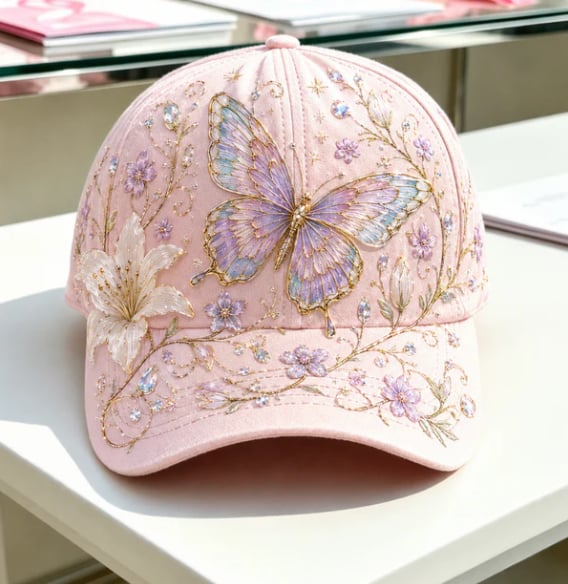 🌸🌿 Garden Morning -baseball-lippis: Lempeää auringonpaistetta ja arjen kodikkuutta! ☀️🌱🧢