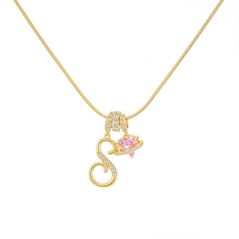 💖Rajaton 50 % alennus✨Kolmikerroksinen kirjain A-Z-riipuskaulakoru🎀