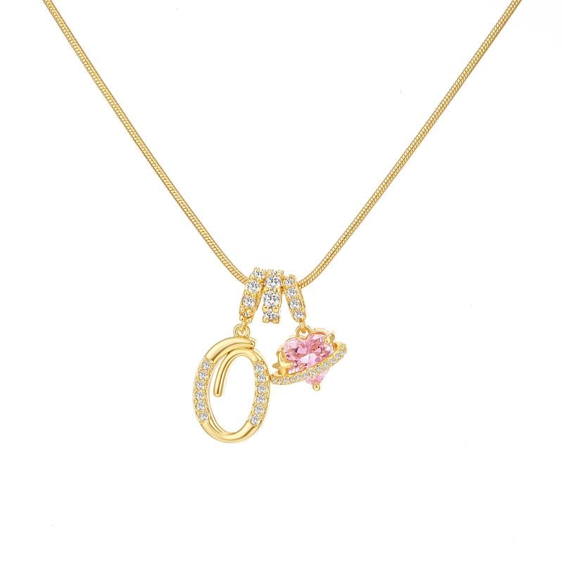 💖Rajaton 50 % alennus✨Kolmikerroksinen kirjain A-Z-riipuskaulakoru🎀